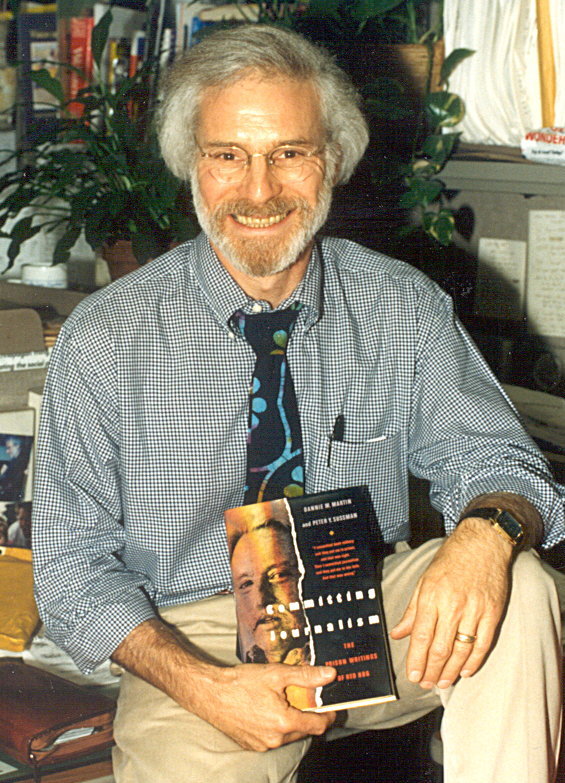 Peter Sussman with the book.