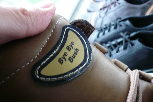 Detail of a shoe